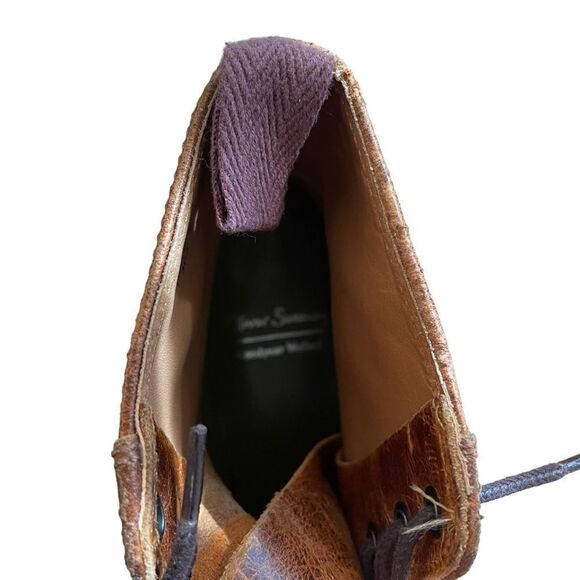 Oliver Sweeney Bruce Boots In Waxy Brown Leather Size 8.5 main image 5